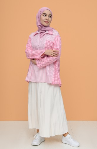 Pink Overhemdblouse 3311-07