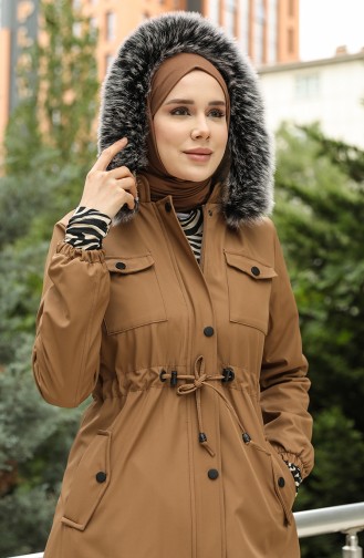 Camel Winter Coat 2143-02