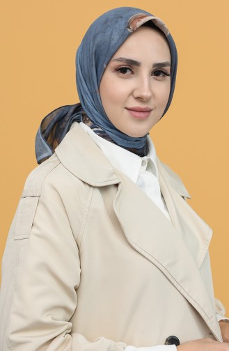 Karaca Dimi Soft Eşarp 90836-01 İndigo Kahverengi
