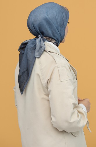 Karaca Dimi Soft Eşarp 90836-01 İndigo Kahverengi