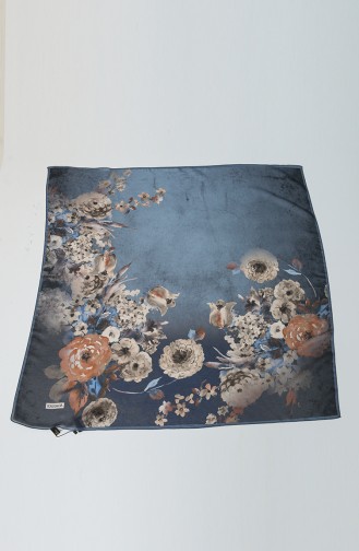 Karaca Dimi Soft Eşarp 90836-01 İndigo Kahverengi