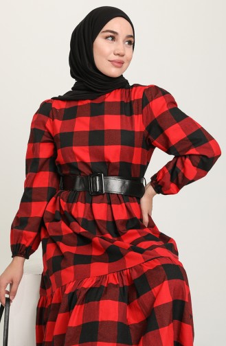 Robe Hijab Rouge 4000-02