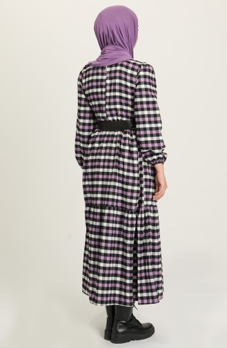 Violet Hijab Dress 4001-07