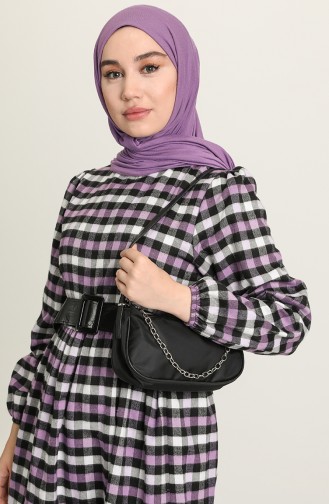 Lila Hijab Kleider 4001-07