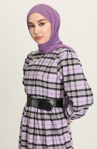 Lila Hijab Kleider 4002-01