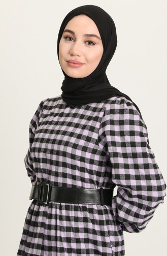 Lila Hijab Kleider 4003-04