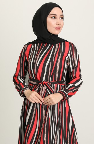 Robe Hijab Rouge 60268-01