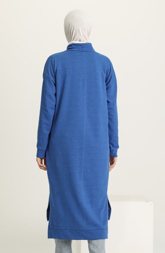 Yanları Yırtmaçlı Cepli Tunik 3234-15 Saks