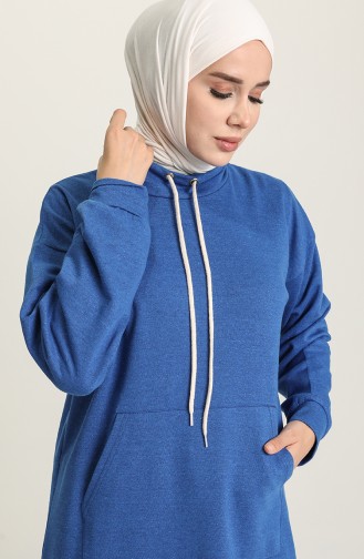 Yanları Yırtmaçlı Cepli Tunik 3234-15 Saks