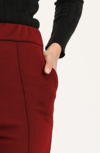 Claret Red Pants 0012J-02