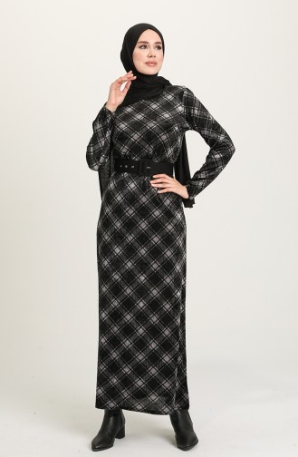 فستان رمادي 8901-01
