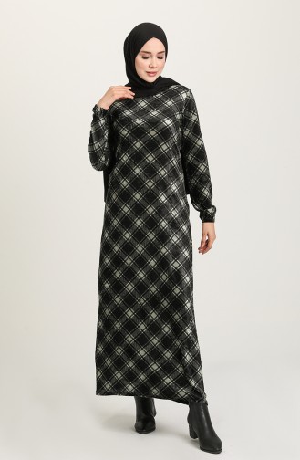 فستان أخضر حشيشي 8901-03