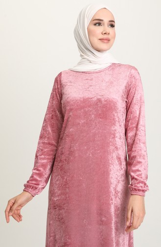 Rosa Hijab Kleider 8902-02
