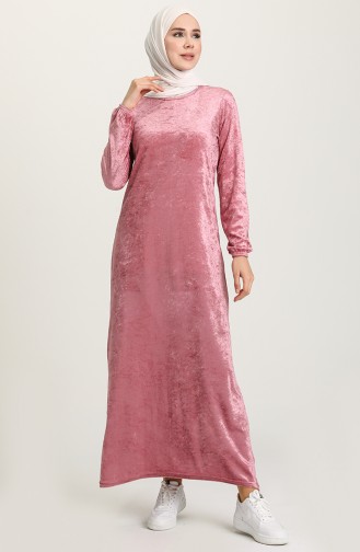 فستان وردي 8902-02
