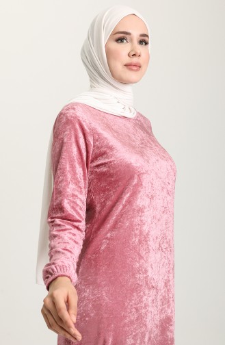 Rosa Hijab Kleider 8902-02