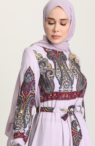 Lila Hijab Kleider 60199-03