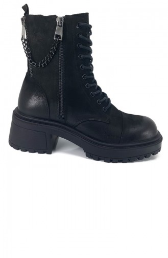 Black Boots-booties 8494