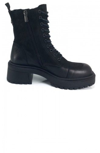 Black Boots-booties 8494