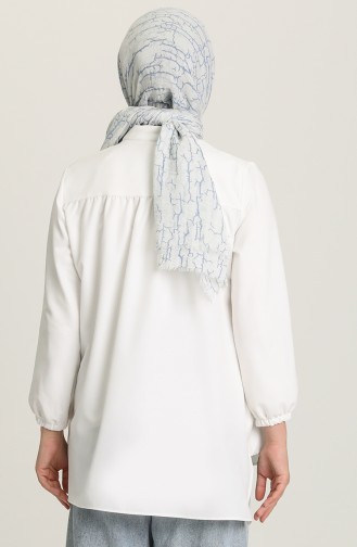 White Overhemdblouse 4015-05