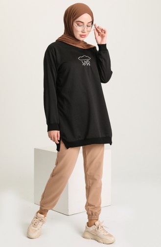 Sweatshirt Noir 5381-01