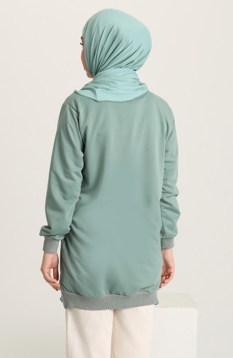 Sweatshirt Vert noisette 5381-03