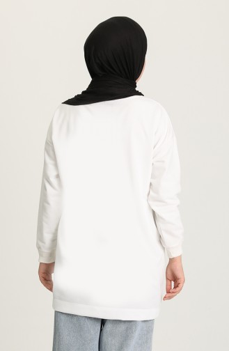 Sweatshirt Blanc 5382-02