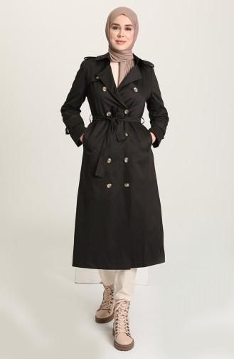 Black Trench Coats Models 2420-04