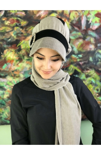 Schwarz Praktischer Turban 21EY6-01