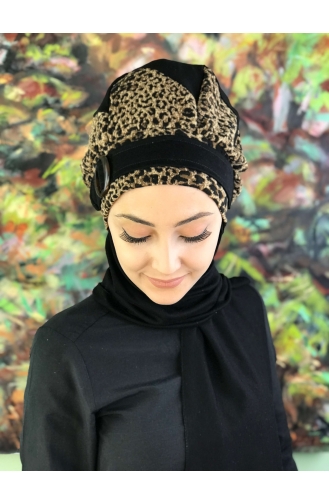 Brown Ready to Wear Turban 21EY7-01