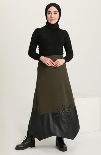 Khaki Skirt 1021109ETK-04
