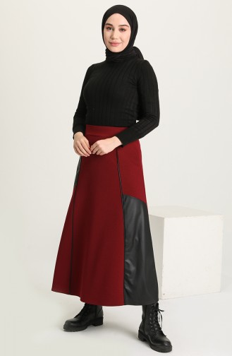 Claret Red Skirt 1021110ETK-03