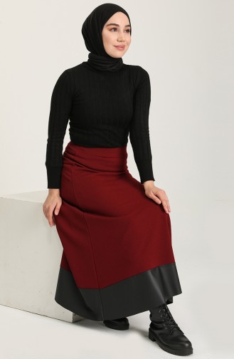 Claret Red Skirt 1021117ETK-03