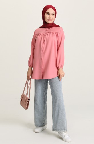 Dusty Rose Overhemdblouse 4015-02