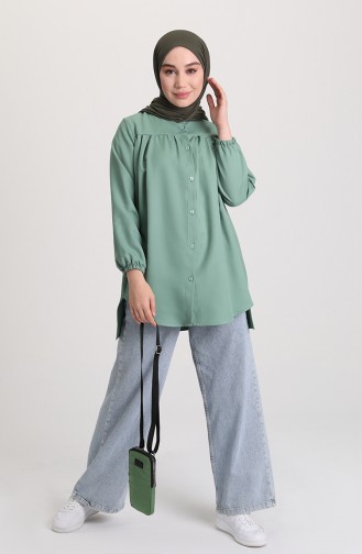 Green Overhemdblouse 4015-03