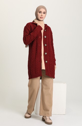 Claret Red Cardigans 7010-03