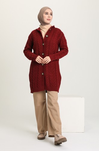 Claret Red Cardigans 7010-03