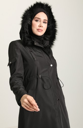 معطف أسود 1002-04