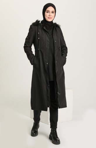معطف أسود 1002-04