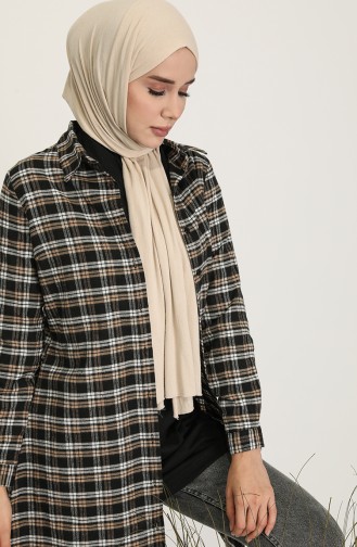 Plaid Tunic 2543-04 Mink 2543-04