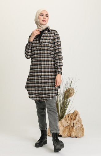 Plaid Tunic 2543-04 Mink 2543-04