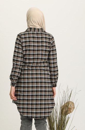 Plaid Tunic 2543-04 Mink 2543-04