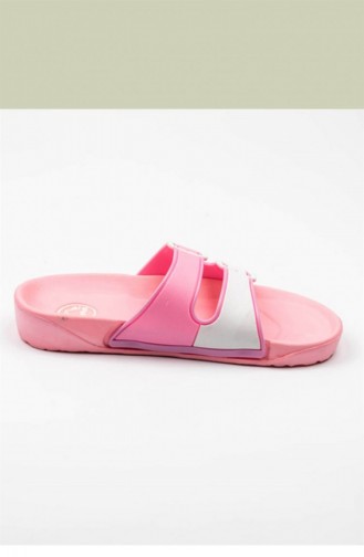 Pink Summer Slippers 3206.MM PEMBE-BEYAZ