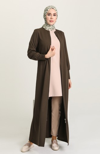 Khaki Abaya 3072-02