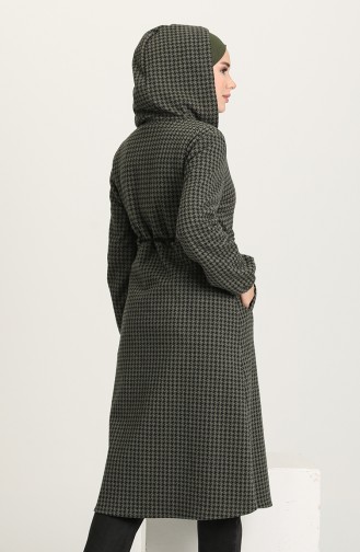 Kazayağı Desen Fermuarlı Kap 4071-04 Haki