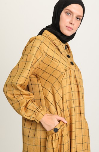 Robe Hijab Moutarde 22K8494-04