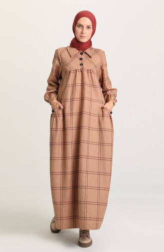 Mink Hijab Dress 22K8494A-02
