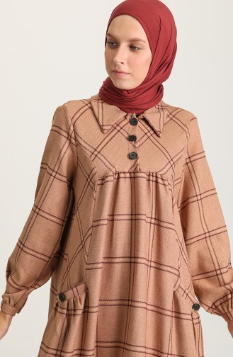 Mink Hijab Dress 22K8494A-02