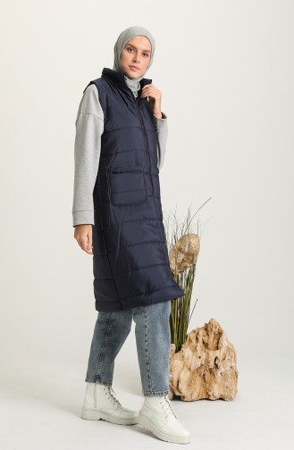 Navy Blue Gilet 1054-05