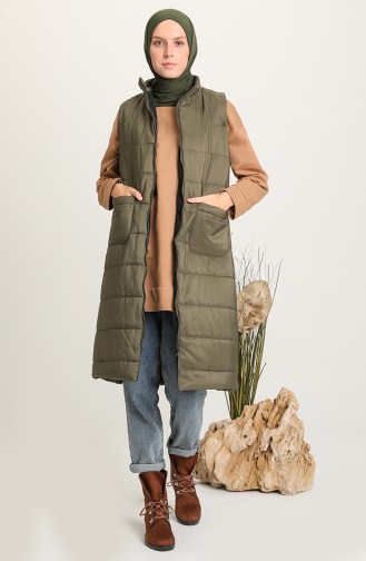 Gilet Sans Manches Khaki 1054-07