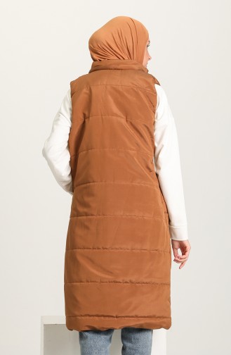 Tobacco Brown Gilet 1054A-01